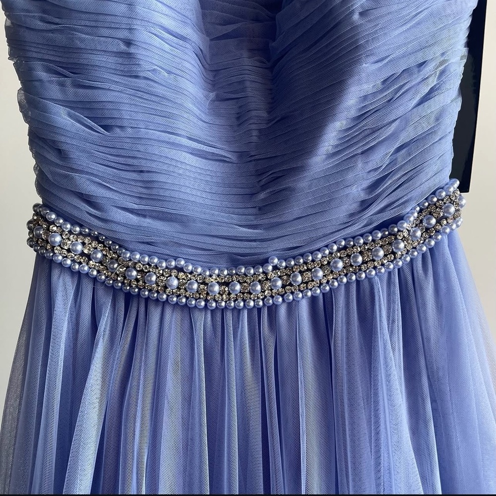 NWT Sherri Hill periwinkle gown - Picture 7 of 11